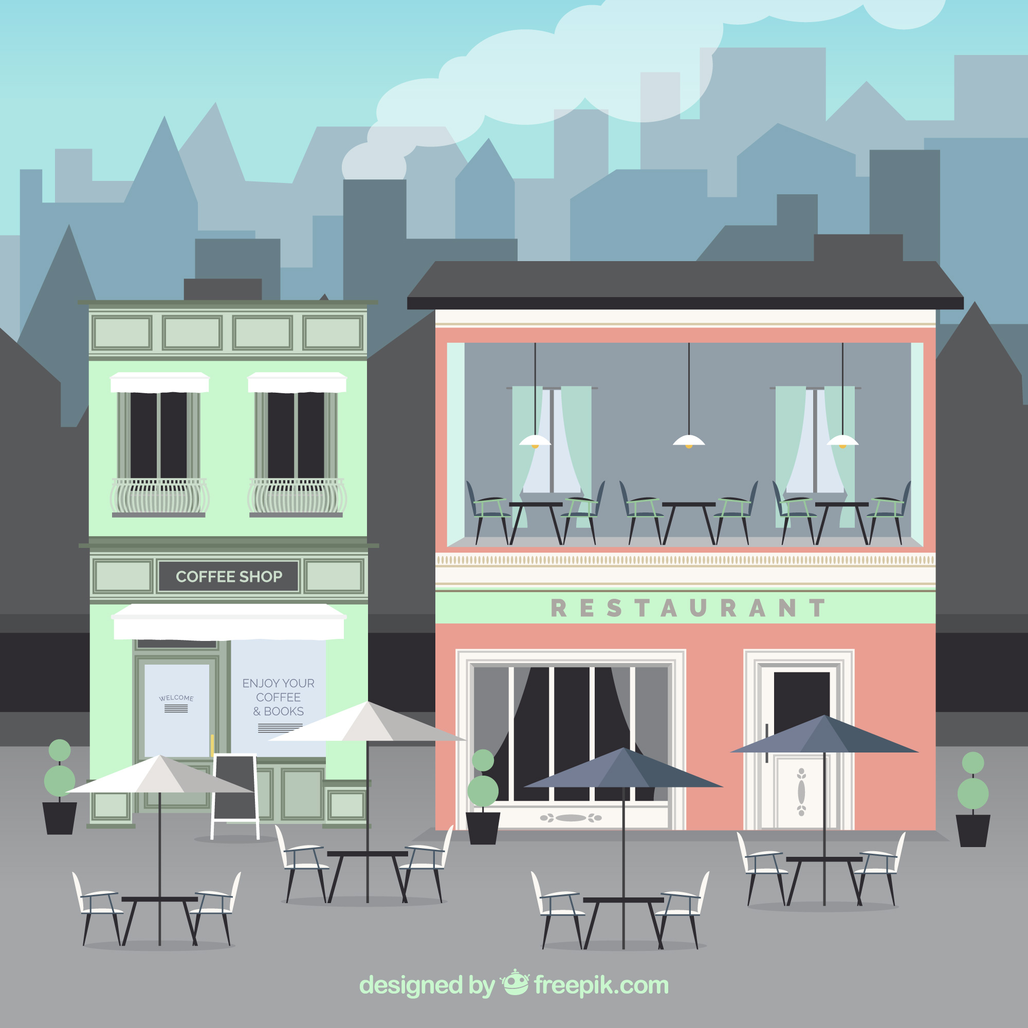 Cafés and Restaurants
